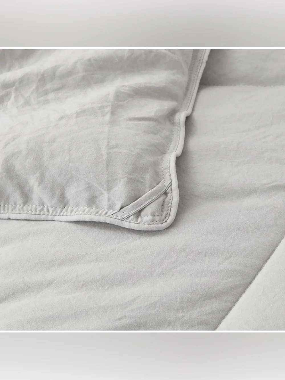 Light Gray 3 piece king Quilted Microfiber Comforter